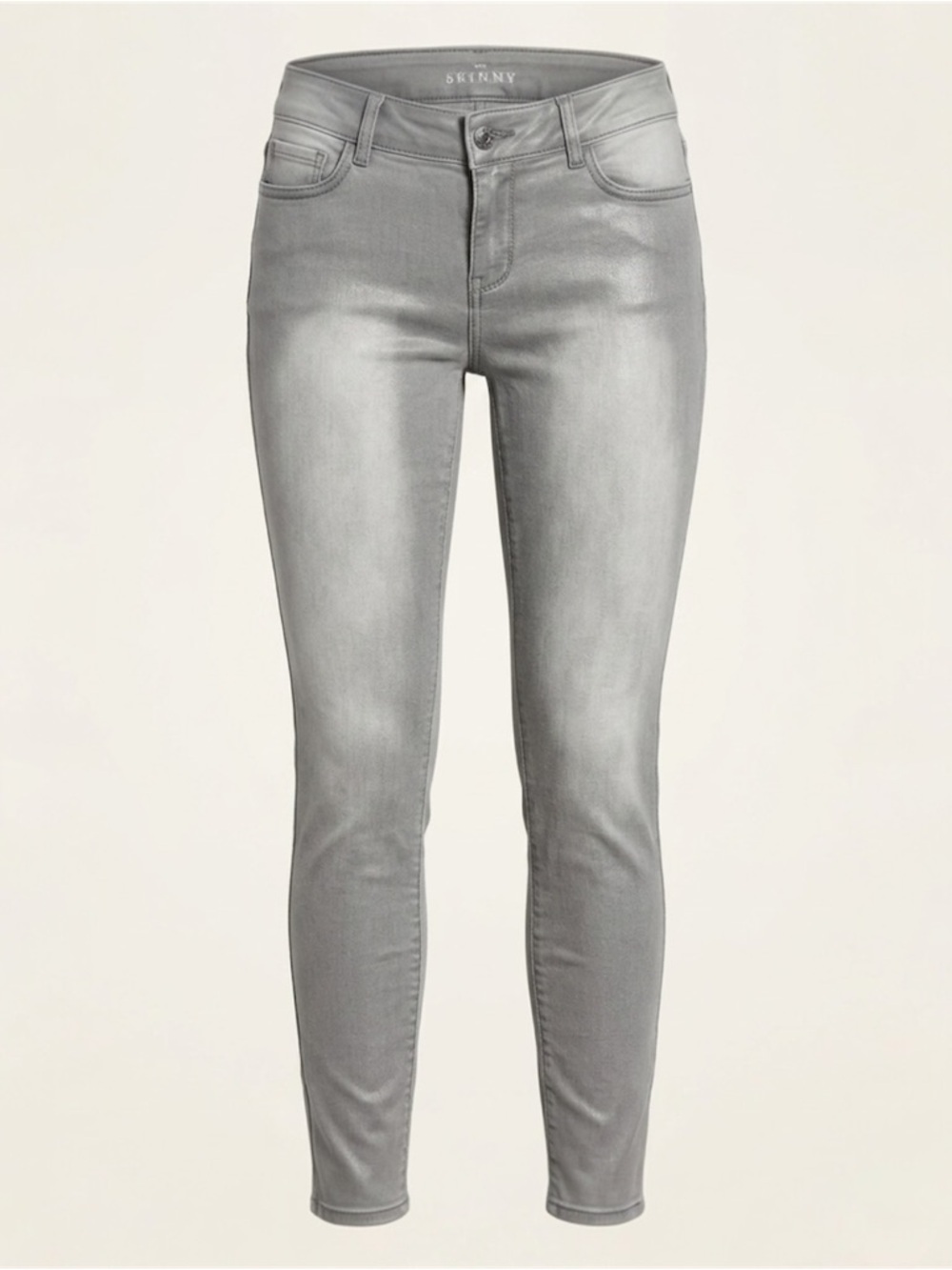 White House Black Market The Skinny Gray Denim Jeans Size 2